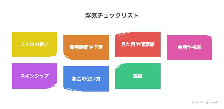 浮気チェックシート